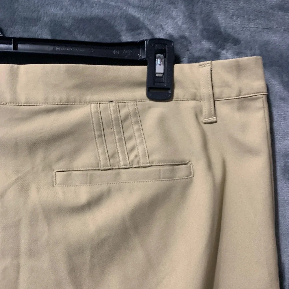 Adidas Pants Mens 40x30 Golf Tan Recycled Performance IU2823 Athletic Preppy